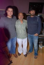 Sajid Khan, Sameer, Wajid at the song recording of Himmat Wala on 20th June 2012 (5).JPG